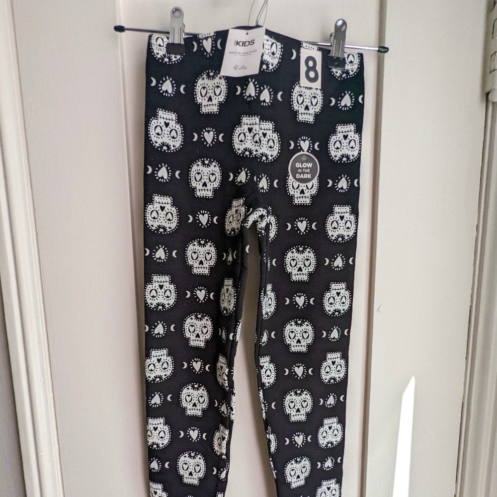 Girls Glow in the Dark Halloween Pants